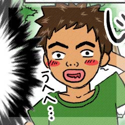 男性が挨拶をする